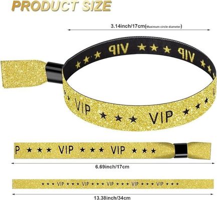 콘서트 파티 페스티벌 이벤트용 사용자 지정 크기 및 로고 RFID 폴리에스터 / 리본 손목밴드