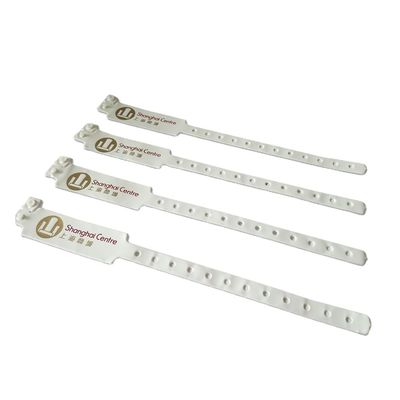 이벤트 장소용 PVC 비닐 플라스틱 팔찌 제조 방수 일회용 팔찌