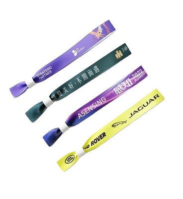 일회용 RFID 폴리에스터/리본 손목밴드 페스티벌 파티 이벤트 주문 13.56 MHZ