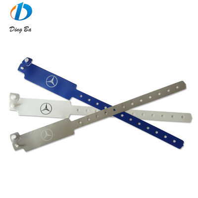 방수 PVC 플라스틱 비닐 팔찌 250*25mm 넓은 모양 페스티벌 액세스만