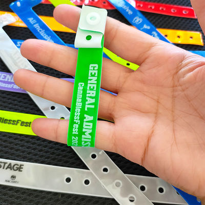 방수 RFID 다양한 네온 플라스틱/비닐 손목밴드 페스티벌용 사용자 지정 팔찌