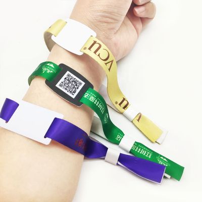 VIP 고객 정체성 페스티벌에 맞춤형 100pcs / 가방 Rfid 천조 직물 팔찌