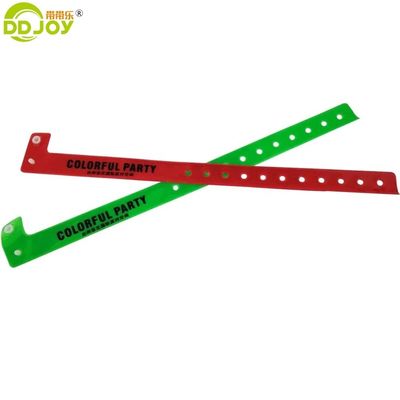 사용자 지정 로고 반사성 네온 녹색 L 모양 파티 손목밴드 반사성 PVC 및 PVC