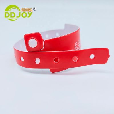 DDjoy 페스티벌 이벤트 VIP 입장용 맞춤형 비닐 PVC 플라스틱 팔찌 인쇄
