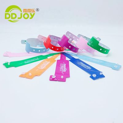 DDjoy 페스티벌 이벤트 VIP 입장용 맞춤형 비닐 PVC 플라스틱 팔찌 인쇄