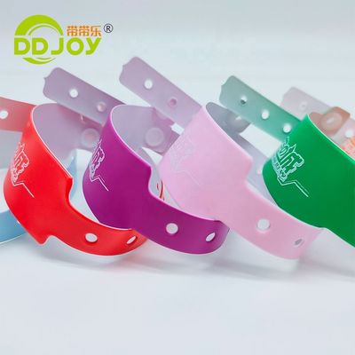 DDjoy 페스티벌 이벤트 VIP 입장용 맞춤형 비닐 PVC 플라스틱 팔찌 인쇄