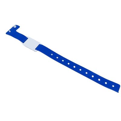 사용자 지정 로고 팔찌 L 모양 PVC 비닐 재료 쓰기 가능한 스마트 RFID 칩 손목밴드