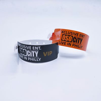 250*25mm/250*19mm PE 손목밴드 VIP 공원/행사/페스티벌 입장 ISO9001 인증
