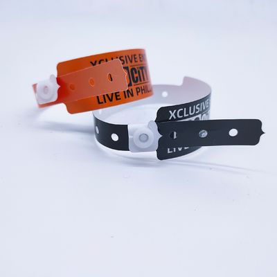 250*25mm/250*19mm PE 손목밴드 VIP 공원/행사/페스티벌 입장 ISO9001 인증