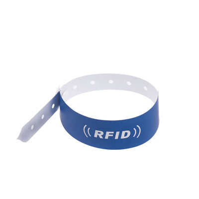 사용자 지정 로고 인쇄 된 NFC 기능의 Tyvek RFID 손목밴드 최종 소매업자의 선택