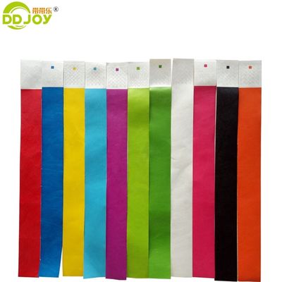 이벤트 파티 용품 100 pcs 순수한 Tyvek 팔찌 오렌지 OEM 로고 사용자 정의