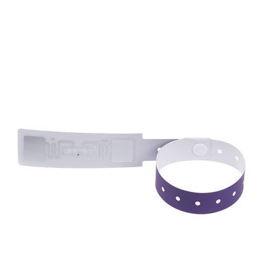 사용자 지정 로고 인쇄 된 NFC 기능의 Tyvek RFID 손목밴드 최종 소매업자의 선택