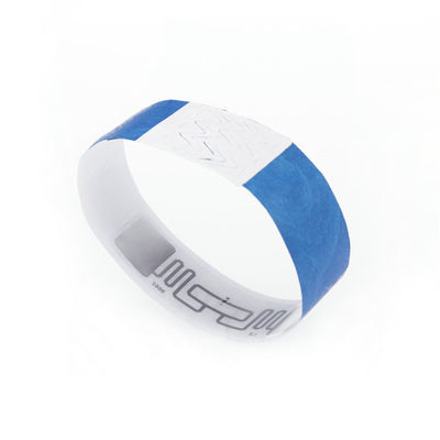 사용자 지정 로고 인쇄 된 NFC 기능의 Tyvek RFID 손목밴드 최종 소매업자의 선택