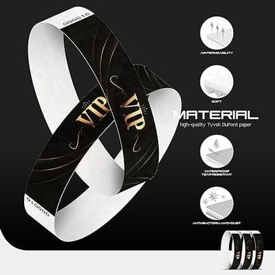 OEM 사용자 지정 로고 식별 RFID 스티커 종이 일회용 Tyvek 팔찌