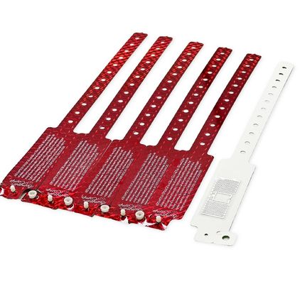 의학적 칩 인식용 맞춤형 크기의 RFID 열 인쇄 종이 손목밴드