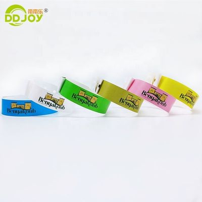 이벤트 항 알레르기 맞춤형 방수 CMYK LOGO 테마파크용 복합 손목밴드