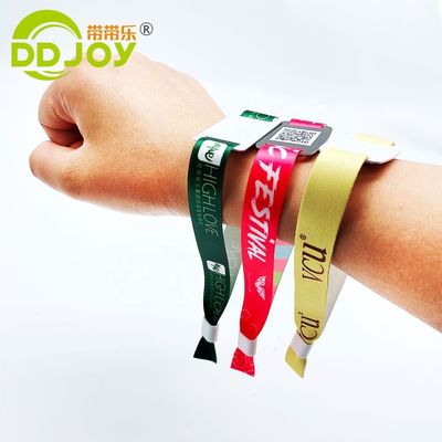 액세스 제어 사용자 지정 이벤트 티켓 직물 RFID 팔찌 천재 NFC 손목밴드 일반 크기 350 * 15mm