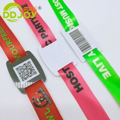 액세스 제어 사용자 지정 이벤트 티켓 직물 RFID 팔찌 천재 NFC 손목밴드 일반 크기 350 * 15mm