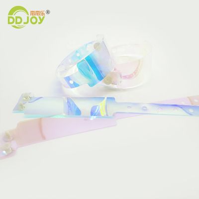 파티 선호 컬러풀 그라디언트 컬러 브래슬렛 이벤트 ID 솔루션을위한 사용자 정의 TPU 손목밴드