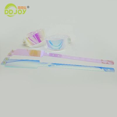 파티 선호 컬러풀 그라디언트 컬러 브래슬렛 이벤트 ID 솔루션을위한 사용자 정의 TPU 손목밴드