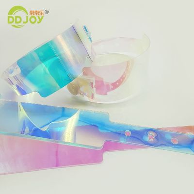 콘서트 준비 된 친환경 TPU 경사 손목밴드 분홍색으로 쉽게 식별 할 수 있습니다.