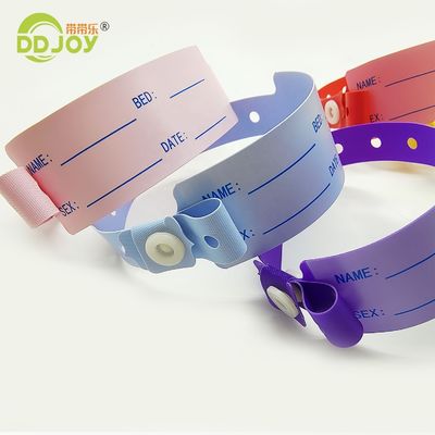 병원 환자를 위한 맞춤형 쓰일 수 있는 비닐 일회용 식별 손목밴드