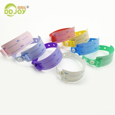 병원 환자를 위한 맞춤형 쓰일 수 있는 비닐 일회용 식별 손목밴드