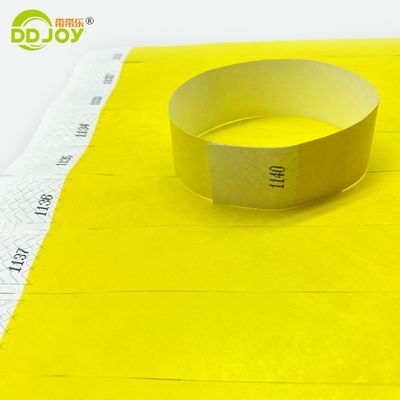 이벤트 및 파티용 맞춤형 로고 방수 티벡 손목밴드 인쇄 기술