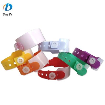 엔터테인먼트 파크 어린이용 다채로운 PVC 비닐 팔찌 250*25mm 및 170*18mm