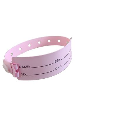 병원 환자 PVC 의료 아이디 팔찌 손목밴드 250*25mm 및 170*18mm 크기