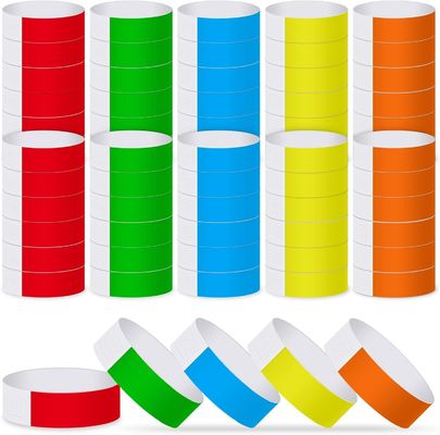 인쇄 된 RFID 스티커 라벨 이벤트와 함께 사용자 지정 일회용 Tyvek 팔찌 손목밴드