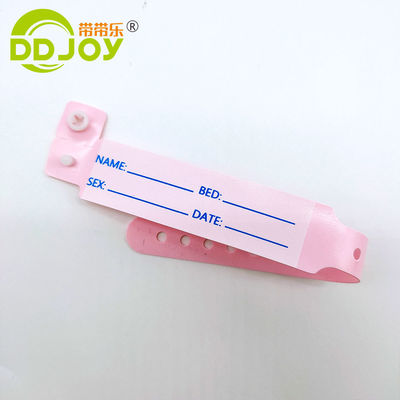 방수 비닐 환자 ID 손목밴드 100개/박스 병원용 맞춤형 PVC ID 팔찌