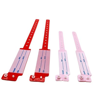 DDJOY의 맞춤형 남성 PVC/비닐 병원 의료 환자 아이디 어린이 손목밴드