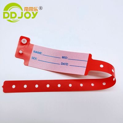 DDJOY의 맞춤형 남성 PVC/비닐 병원 의료 환자 아이디 어린이 손목밴드