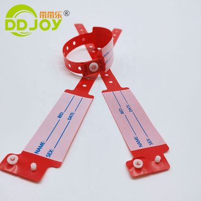 DDJOY의 맞춤형 남성 PVC/비닐 병원 의료 환자 아이디 어린이 손목밴드