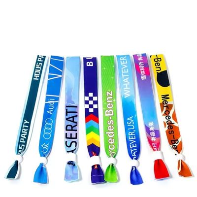 파티 및 이벤트용 RFID 손목밴드 사틴 천에 맞춤 로고 인쇄