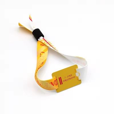 파티 및 이벤트용 RFID 손목밴드 사틴 천에 맞춤 로고 인쇄