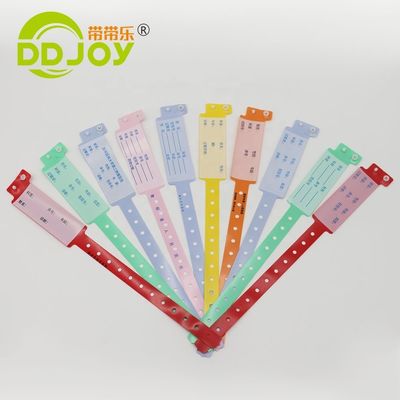 환자용 맞춤형 PVC 일회용 손목밴드 슈퍼 소프트 170*18mm 어린이 정보