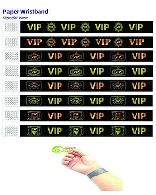 방수 맞춤형 타이브크 손목밴드 VIP 페스티벌 준비 재고 모든 목표 최종 사용자