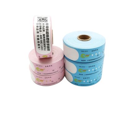 205*25mm 일회용 방수 Qr 코드 사용자 지정 인쇄용 종이에 이벤트 열 손목밴드
