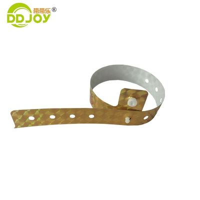 이벤트용 맞춤형 L형 홀로그램 재료 손목밴드 250*25mm 오렌지색