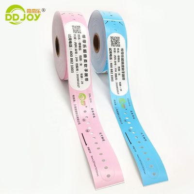 인쇄 할 수 있는 사용자 지정 로고 조절 가능한 방수 열 손목밴드 블루