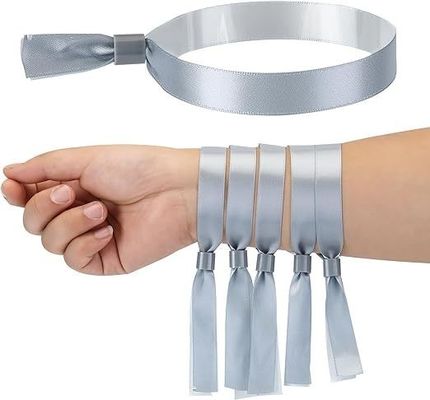 RFID 칩 사틴 직물 및 브랜드 로고 텍스트 인쇄