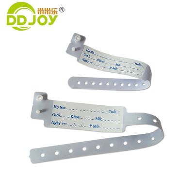 배송 옵션 UPS DHL EMS Fedex TNT 병원용 맞춤형 분홍색 PVC 팔찌
