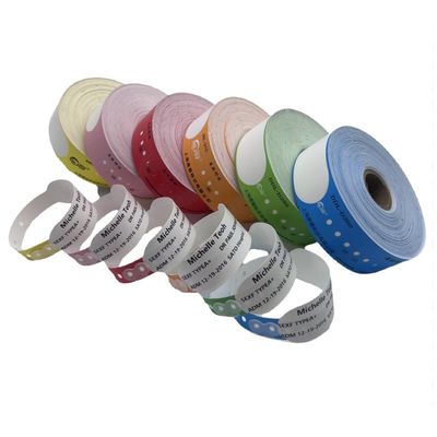 성인 환자 정보 ID 손목밴드 257*32mm 맞춤 로고 방수 직선 열