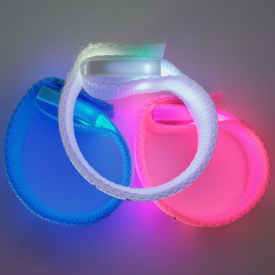 255.16*20mm Custom Printing LED Wrist Band Party and Events Glowing in the Dark. 파티와 행사에 맞게 인쇄된 LED 손목밴드