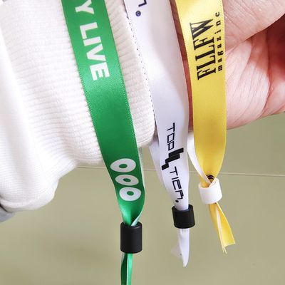 로고 이벤트 페스티벌 리본 사틴 엮은 팔찌 천 손목밴드