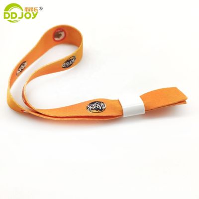 개인용 로고 폴리에스터 페스티벌 사틴 직물 리본 손목밴드 행사용 350*15mm