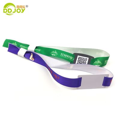 350*15mm 맞춤형 로고 프로모션 선물 이벤트 페스티벌을 위한 직물 폴리에스터 팔찌