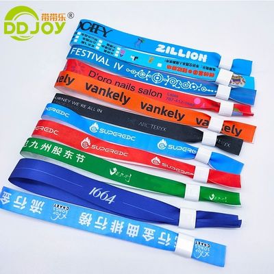 embroidered textile cloth wristbands Ideal for Events 축제 공원 파티 및 클럽